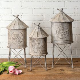 Three-Piece Silo Containers Set for Organization and Storage