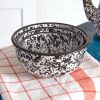 Set of Three Splattered Enamel Bowls - Stylish Kitchen Decor for Serving and Display