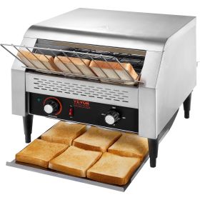 VEVOR Commercial Conveyor Toaster, 450 Slices/Hour Conveyor Belt Toaster, Heavy Duty Stainless Steel Commercial Toaster Oven