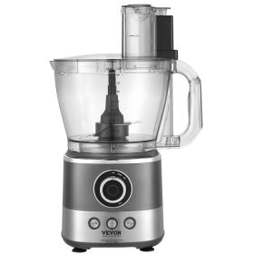 VEVOR Food Processor, 14-Cup Vegetable Chopper for Chopping, Mixing, Slicing, Puree, and Kneading Dough