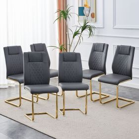 Comes with faux leather cushioned seats, living room chairs with metal legs, suitable for kitchen, living room, bedroom, and dining room side chairs