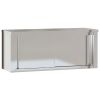 Kitchen Wall Cabinet with Sliding Doors Stainless Steel