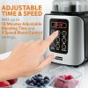 Digital Electric Kitchen Countertop Blender - Professional 1.7 Liter Capacity Home Food Processor Compact Blender