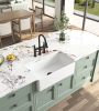 Inch White Farmhouse Sink Deep Apron Sink Undermount Farmhouse Kitchen Sink Single Farm Sink