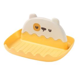 1pc Pot Lid Holder; Spoon Rest For Stove Top; Heat-Resistant Cover Holder For Kitchen Counter; Kawaii Cooking Utensils Rack For Spoons; Kitchen Access (Color: Yellow)