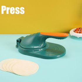 Kitchen Dumpling Maker 2 In 1 Dough Pressing Tool Set Dumpling Mold DIY Dumpling Wrapper Makers Manual Press Dumpling Crust Tool (Color: Only press, size: 1PCS)