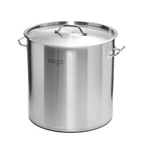 SOGA Stock Pot 17L Top Grade Thick Stainless Steel Stockpot 18/10 (Product Type: Stainless)